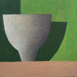 Bowl on Green Background
